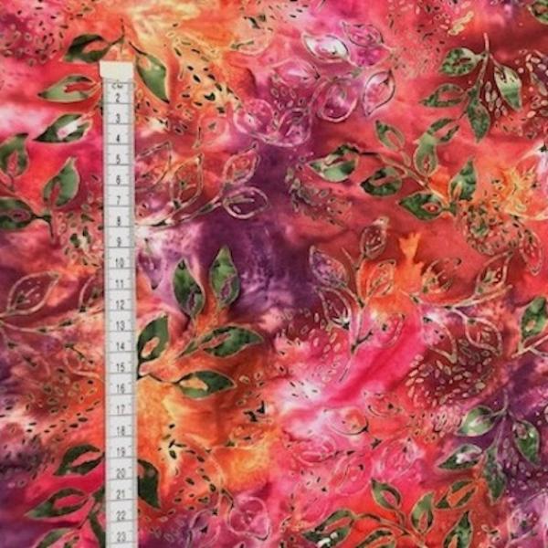 ORANGE - Northwest Sunset - Batikstoff aus Indonesien